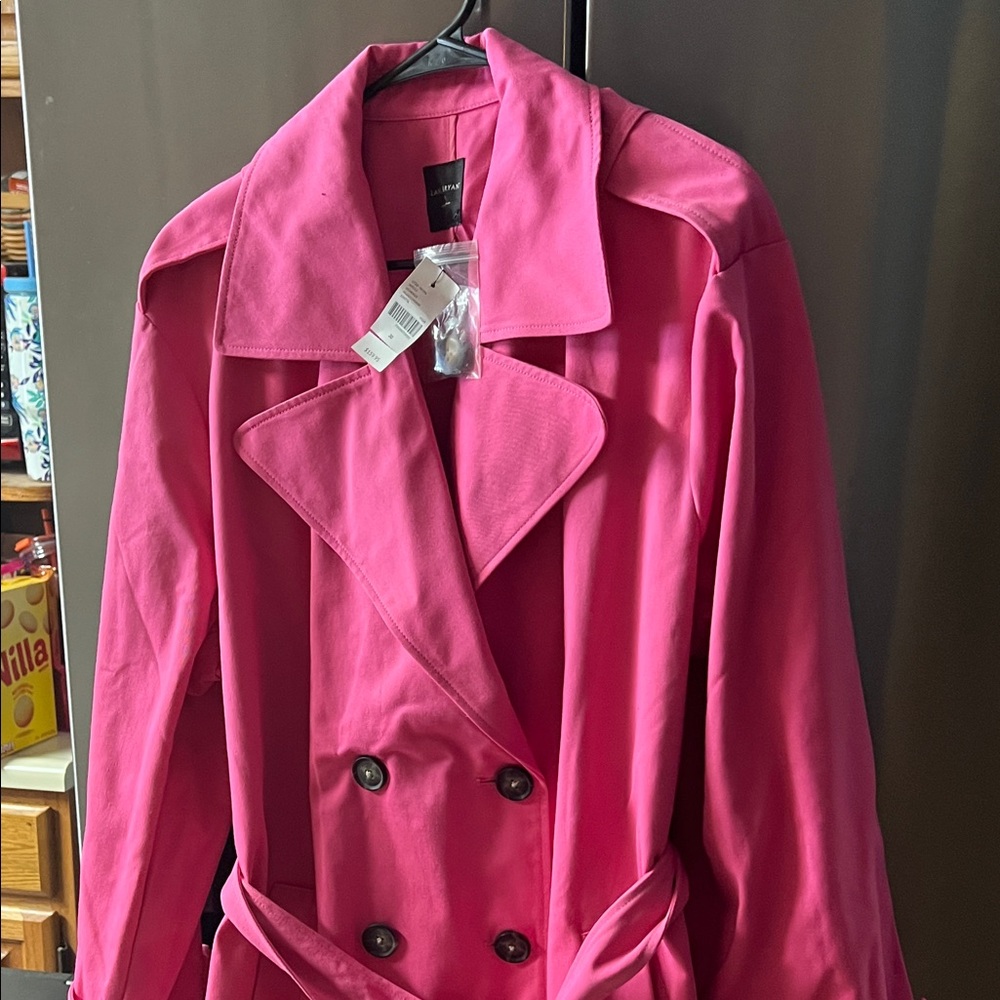 Lane Bryant Fuchsia Trench Coat
